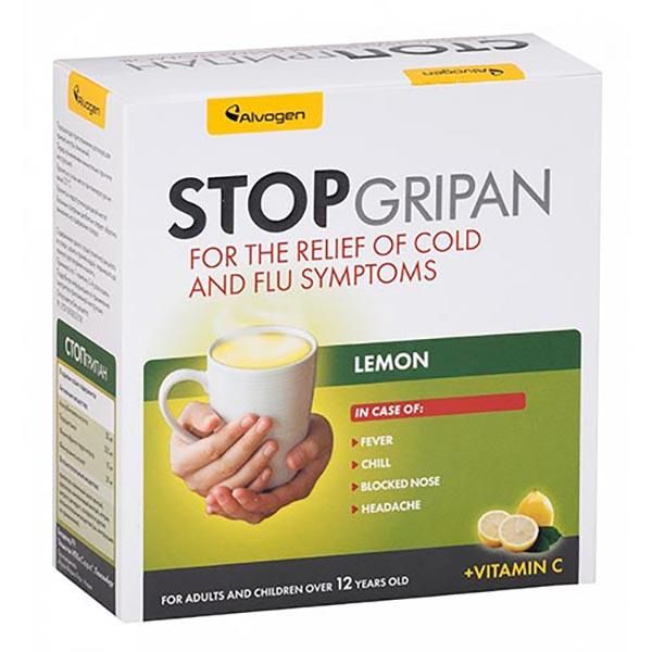 Фотография товара Стопгрипан лимон пор. д/р-ра внутр 21,5г 10шт