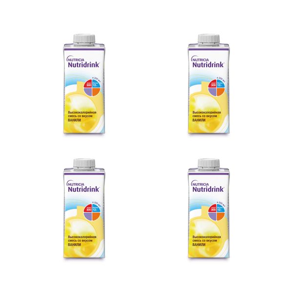 Фотография товара Питание лечебное диетическое высококалорийное со вкусом клубники Nutridrink/Нутридринк 200мл