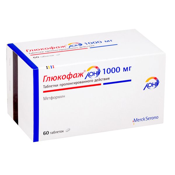 Фотография товара Глюкофаж Лонг таблетки пролонгированного действия 1000мг 30шт