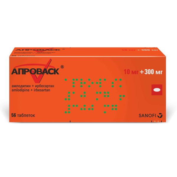 Фотография товара Апроваск таблетки п/о плен. 10мг+300мг 56шт