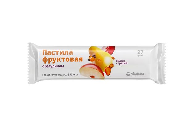 Фотография товара Пастила фруктовая с бетулином Яблоко Vitateka/Витатека 27г