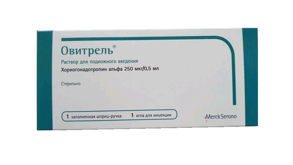 Фотография товара Овитрель раствор для п/к введ. шприц 250мкг 0,5мл