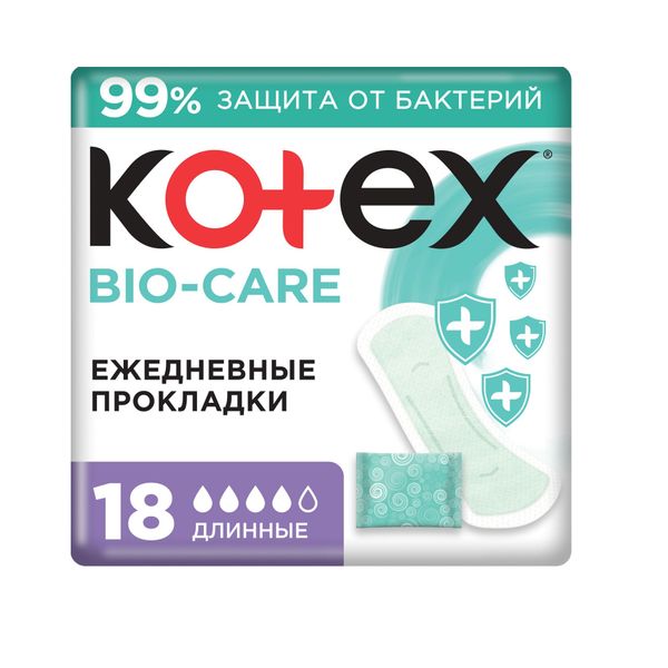 Фотография товара Прокладки ежедневные длинные 2 в 1 Kotex/Котекс 16шт