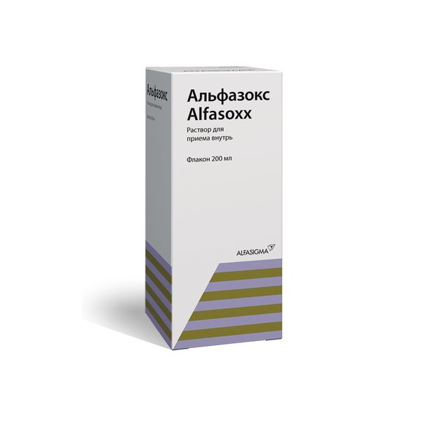 Фотография товара Раствор для приема внутрь с мерной чашечкой Альфазокс фл. 200мл