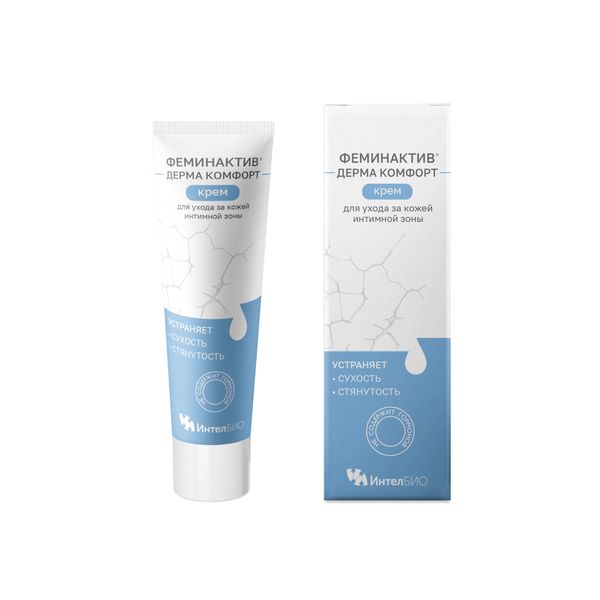 Фотография товара Крем для ухода за кожей интимной зоны Дерма комфортТ Феминактив туба 50мл