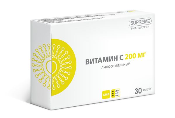 Фотография товара Кверцетин липосомальный Supreme Pharmatech капсулы 548мг 30шт