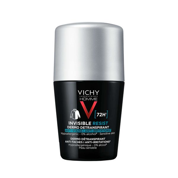 Фотография товара Дезодорант-антиперспирант шариковый 72ч Invisible Homme Vichy/Виши 50мл