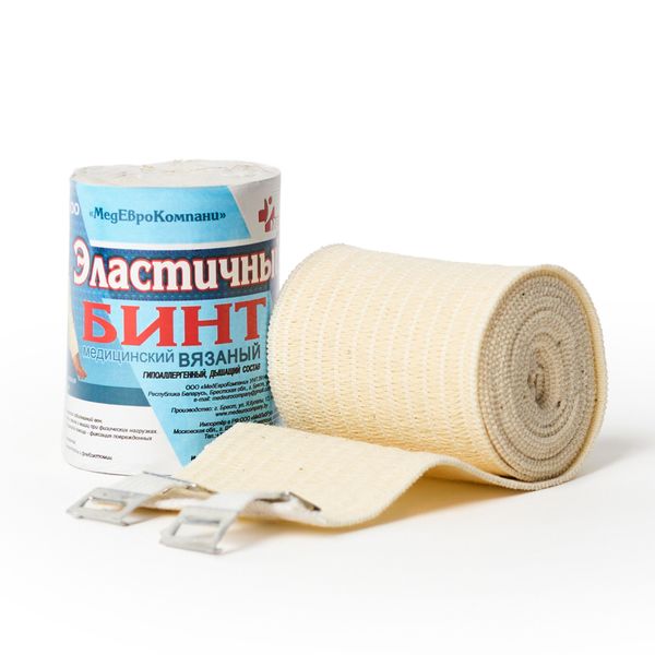 Фотография товара Бинт эластичный компрессионный со средней растяжимостью 10х150см
