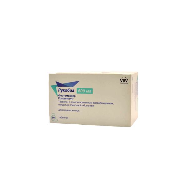 Фотография товара Рукобиа таблетки с пролонгированным высвобождением п/о плен. 600мг 60шт