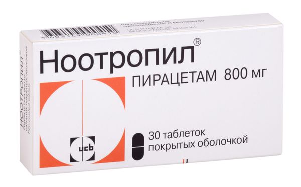 Фотография товара Ноотропил таблетки п/о плен. 1200мг 20шт