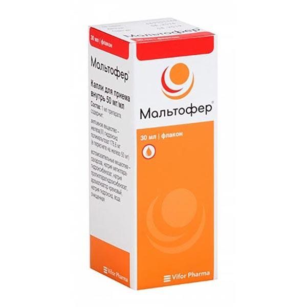 Фотография товара Мальтофер капли для приема внутрь 50мг/мл 30мл