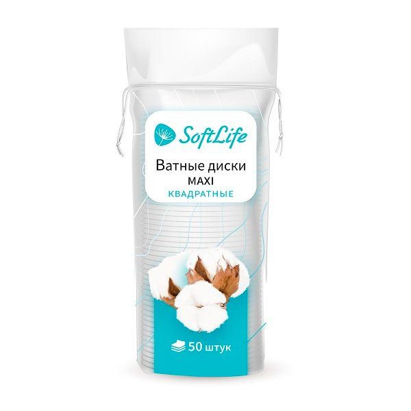 Фотография товара Диски ватные макси SoftLife/СофтЛайф №50