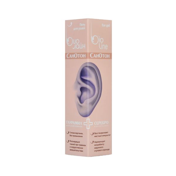 Фотография товара Гель для десен с пептидным комплексом глурамил и наносеребром Биолайн Санодонт шприц-дозатор 5мл 2шт