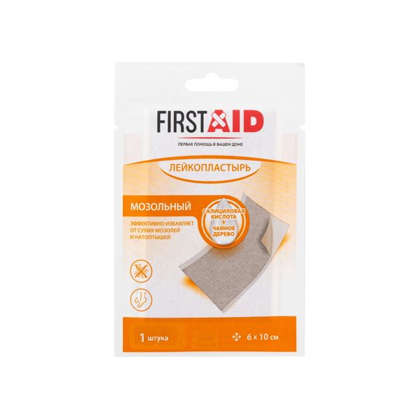 Фотография товара Лейкопластырь мозольный First Aid/Ферстэйд 6х10см