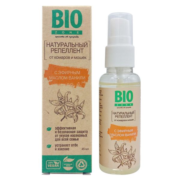 Фотография товара Масло для тела с эфирным маслом ванили Антикомарин BioZone/Биозон фл. 45мл