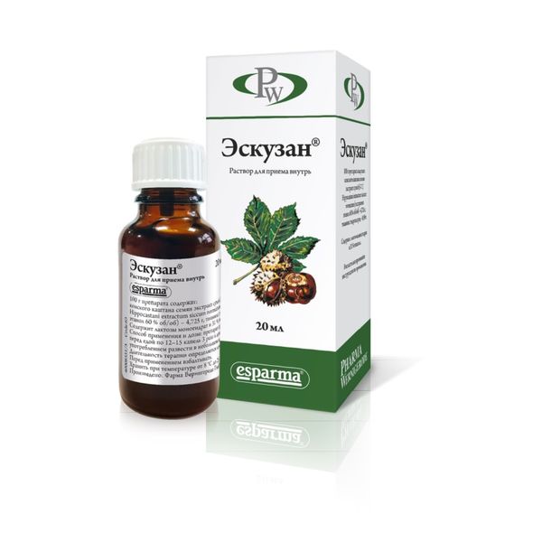 Фотография товара Эскузан капли для приема внутрь 20мл