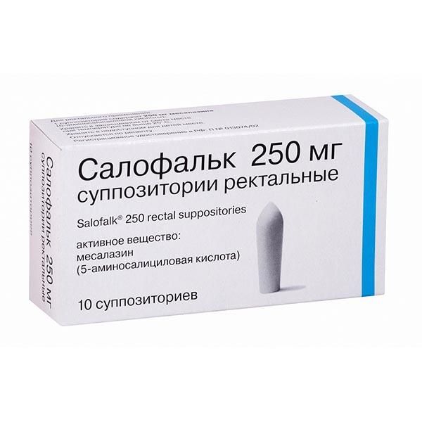 Фотография товара Салофальк суппозитории ректальные 500мг 30шт