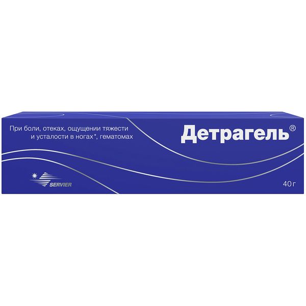 Фотография товара Детрагель гель для наружного применения 100МЕ/г+10мг/г+10мг/г 80г