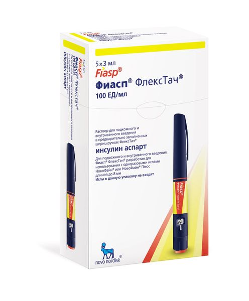 Фотография товара НовоМикс 30 Флекспен суспензия для п/к введ. картридж в шприц-ручке 100ЕД/мл 3мл 5шт