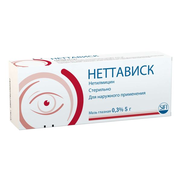Фотография товара 3Х Неттависк мазь глазная 0,3% 5г
