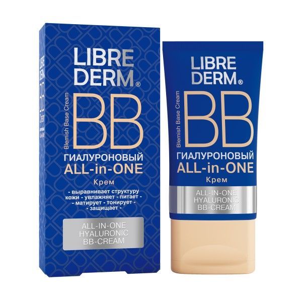 Фотография товара ВВ-Крем гиалуроновый All in One Librederm/Либридерм 50мл
