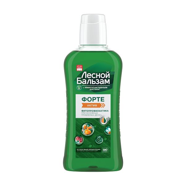 Фотография товара Ополаскиватель для десен с маслом кедровых орешков и экстрактом шалфея на отваре трав Лесной бальзам 250мл