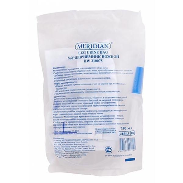 Фотография товара Мочеприемник Меридиан ST 1300201 стандартный прикроватный 2 л.