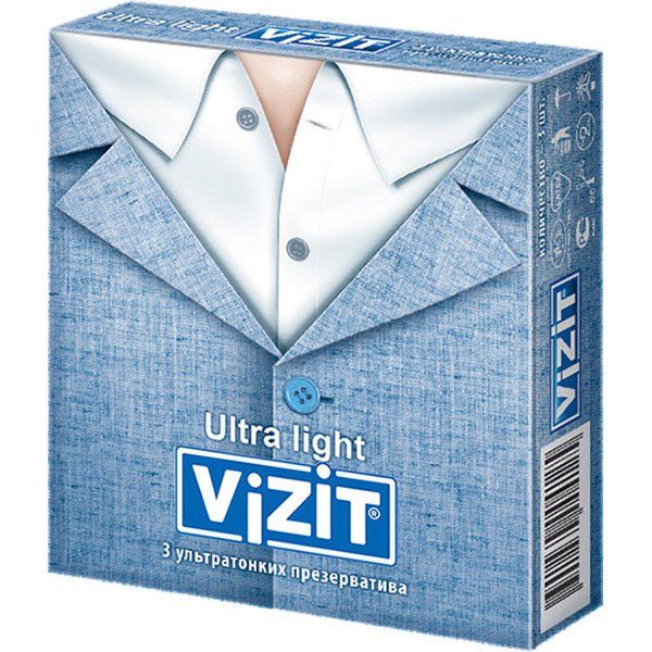 Фотография товара Презервативы ультратонкие Ultra Light Vizit/Визит 12шт