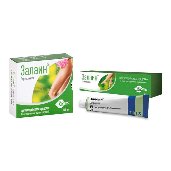 Фотография товара Залаин суппозитории вагинальные 300мг